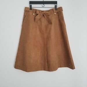 NWOT Tommy Hilfiger faux suede skirt size 12